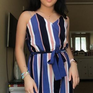 Striped jumpsuit